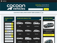 Tablet Screenshot of cocoonvehicles.co.uk
